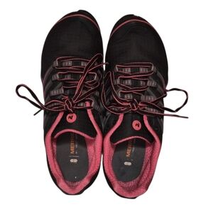Merrell Allout Rush Trail Running Shoe Pink Black Traction Sole sz 8.5